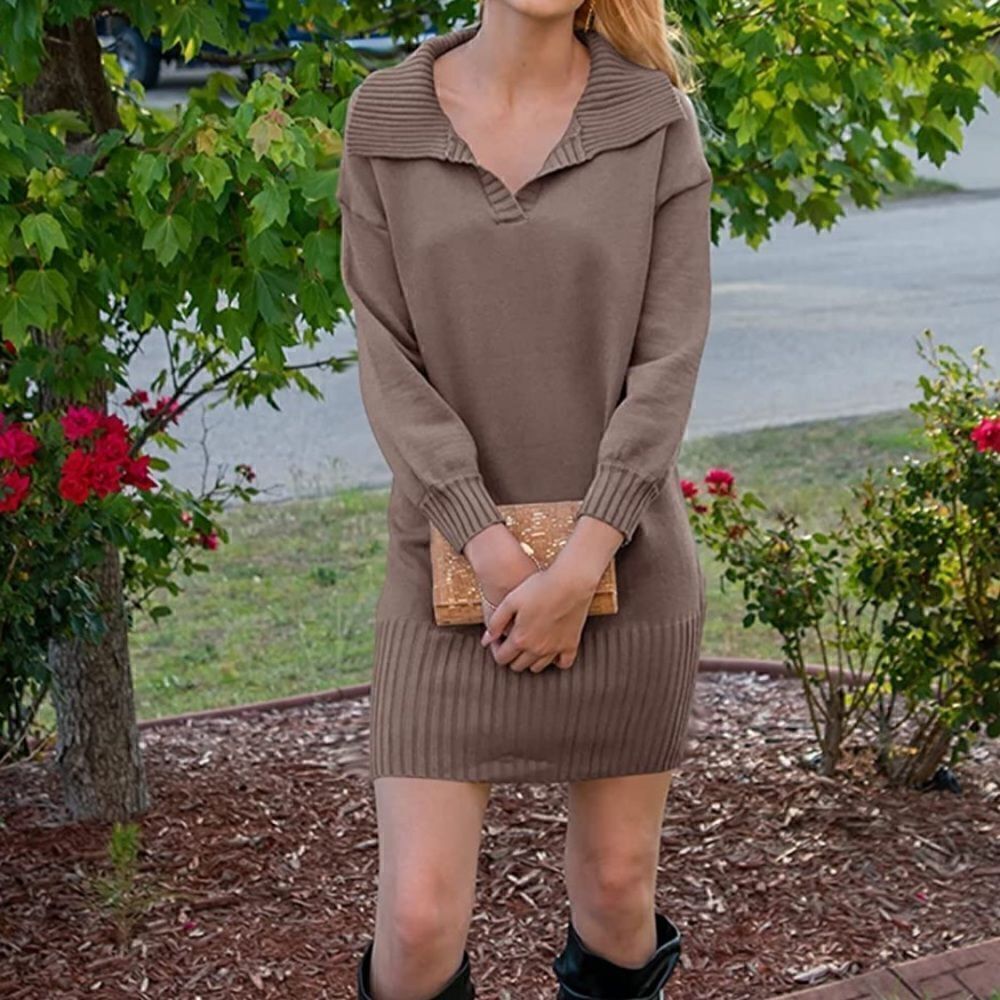 Mini Sweater Dress    - Picture 4 of 5